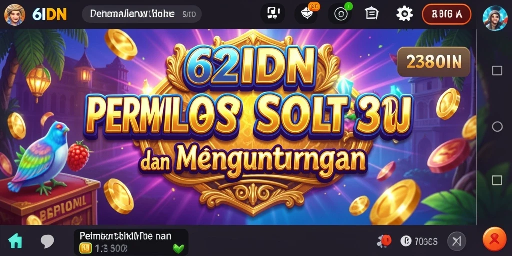 Tampilan menarik gameplay Slot di aplikasi 62IDN.