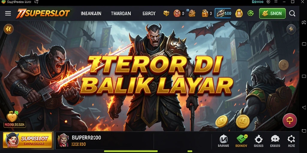 Screenshot menampilkan aksi menegangkan dalam 77SUPERSLOT.