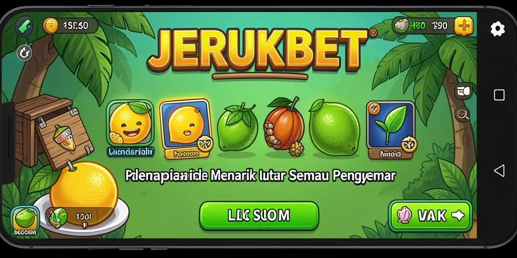 Tampilan gameplay JERUKBET yang menyenangkan dan santai.