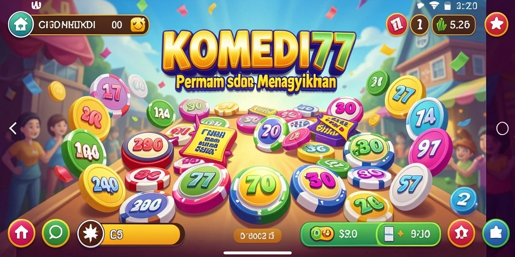 Tampilan gameplay Bingo yang seru dan menegangkan di KOMEDI77.