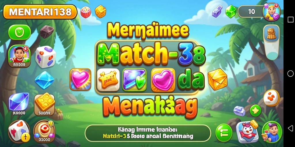 Tampilan gameplay MENTARI138 dengan kombinasi bola berwarna yang menarik.