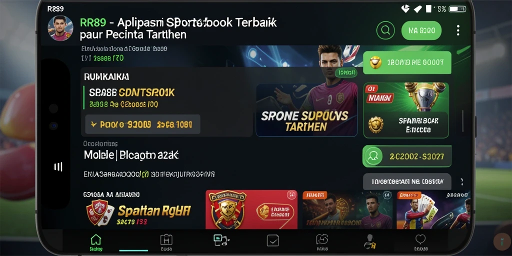 Tampilan gameplay menarik dari aplikasi Sportsbook RR89.