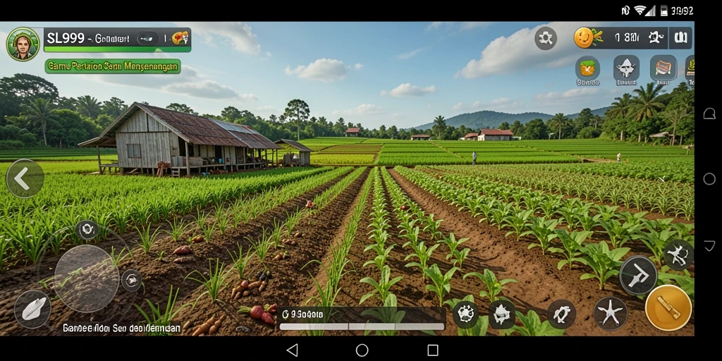 Gameplay menarik dari SL999 yang menunjukkan aktivitas bertani.