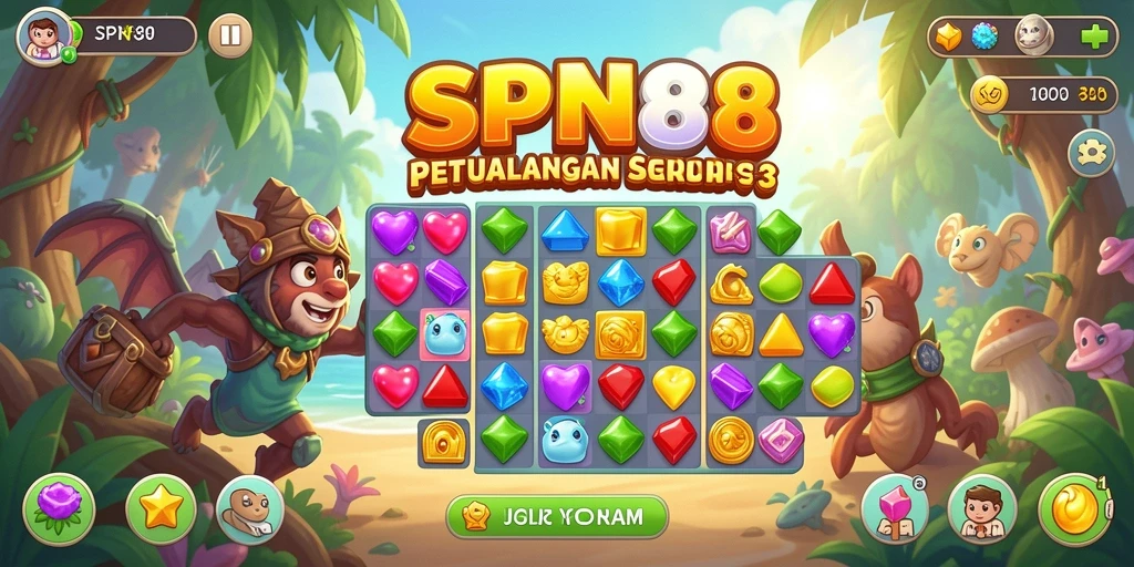 Screenshot gameplay SPN88 yang penuh warna dan tantangan.